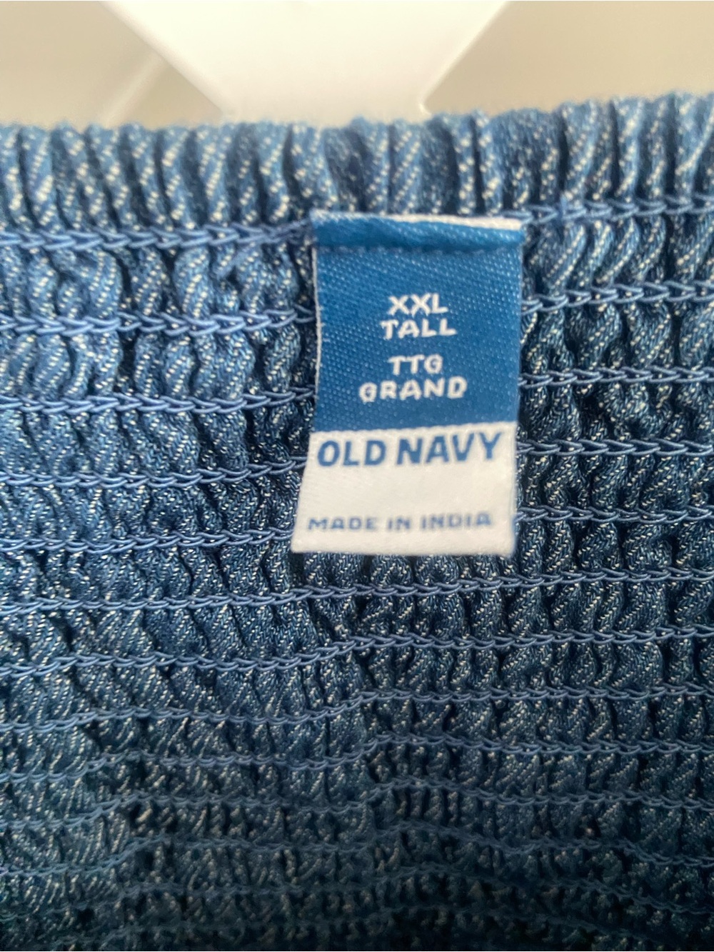NWT XXL Tall Chambray Romper Twist Front Fit Flare Cotton NWT - Picture 5 of 10